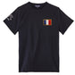 T-shirt drapeau Komorebi France Noir