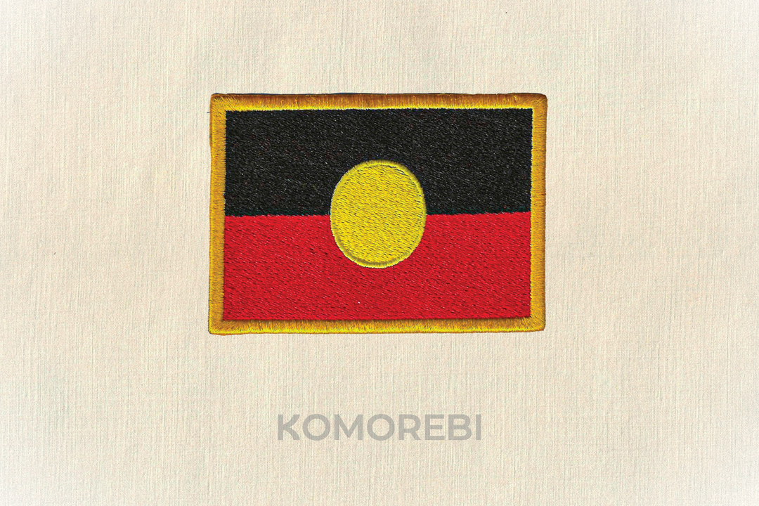 Écusson brodé — Drapeau aborigène