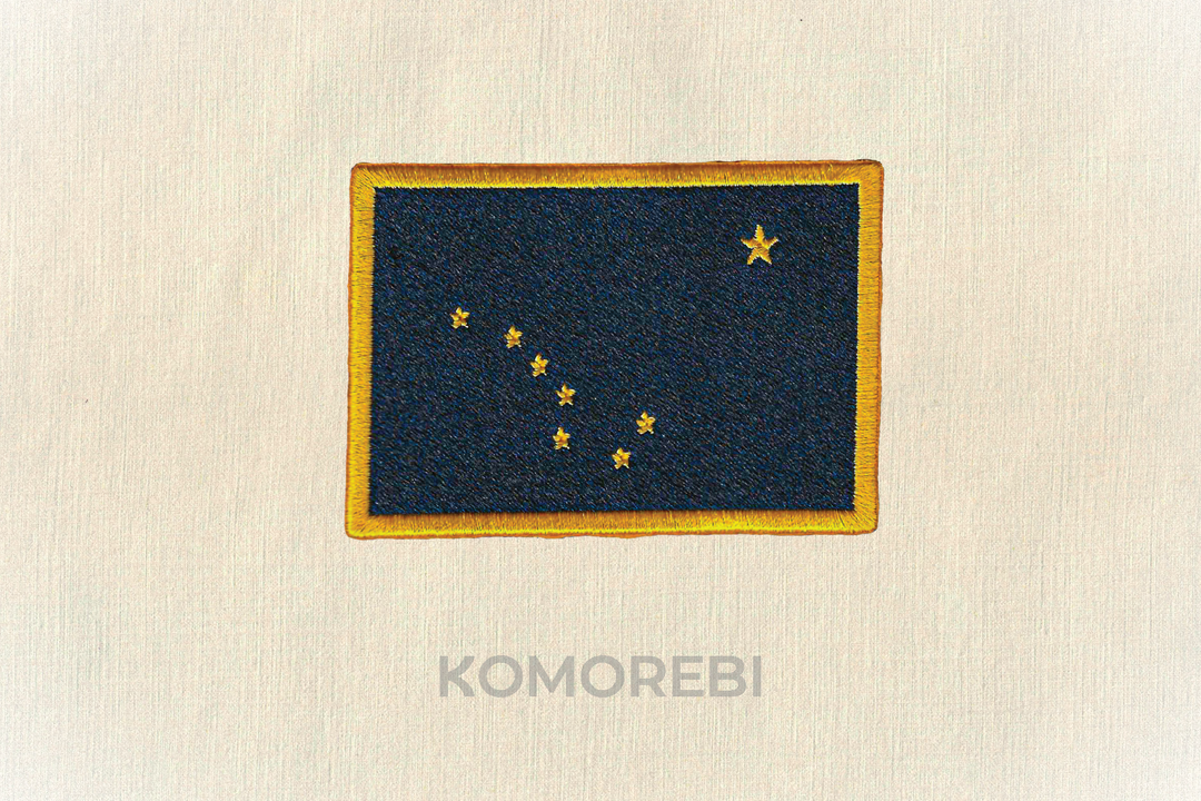 Écusson brodé — Drapeau de l'Alaska
