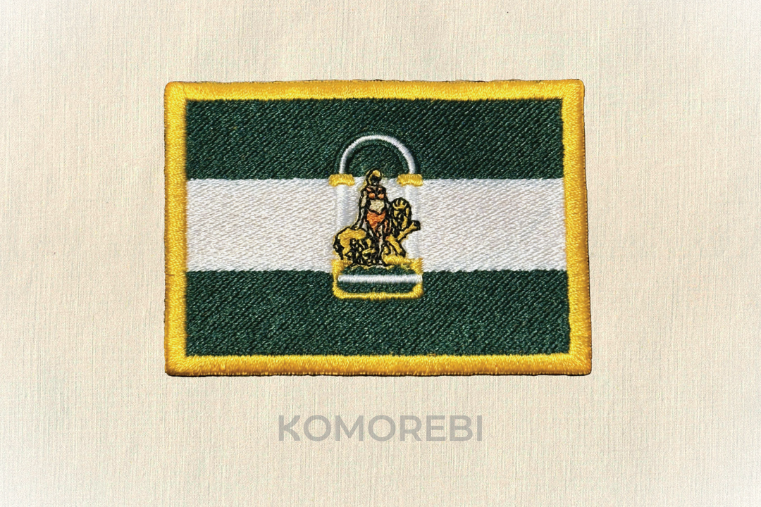 Écusson brodé — Drapeau d'Andalousie