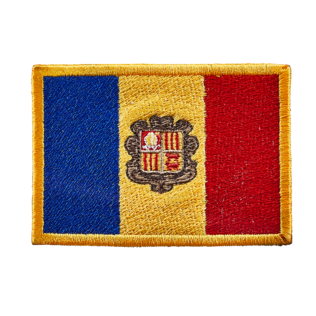 Écusson brodé — Drapeau d'Andorre