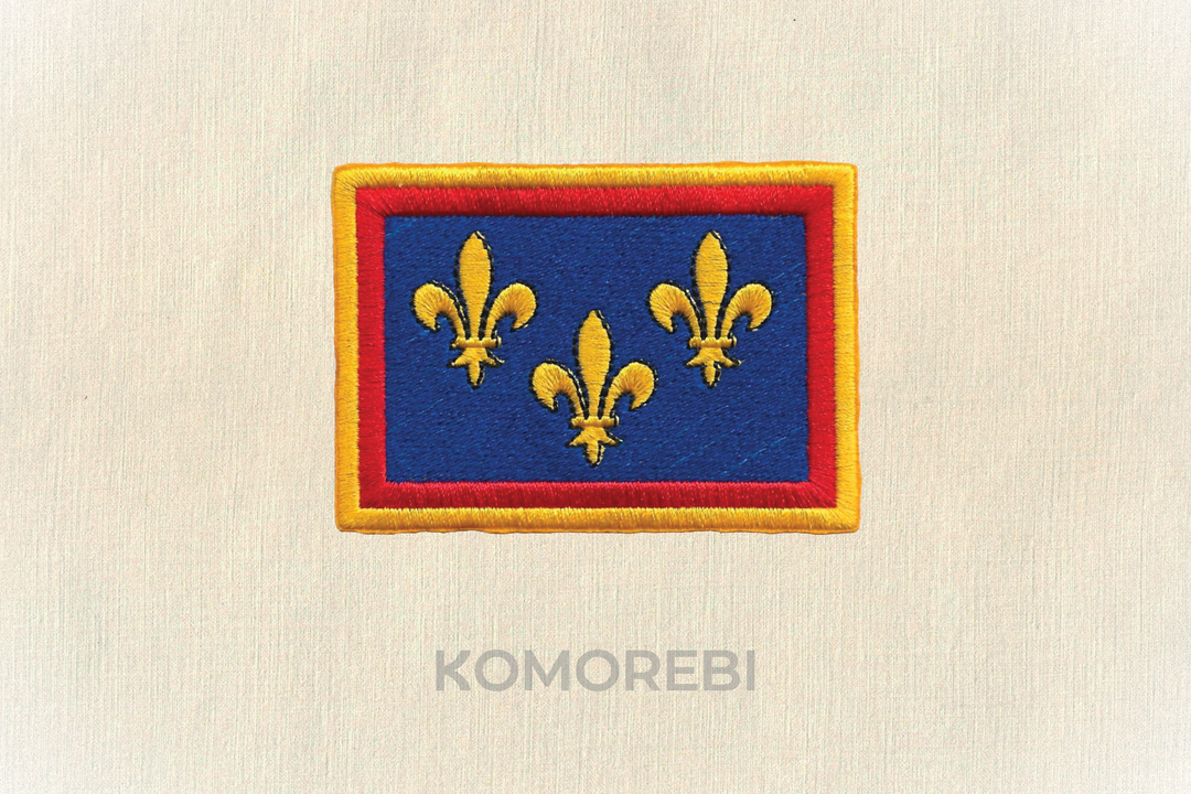 Écusson brodé — Drapeau de l'Anjou