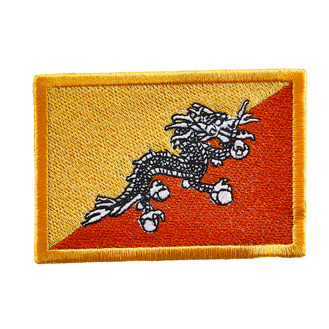 Écusson brodé — Drapeau du Bhoutan
