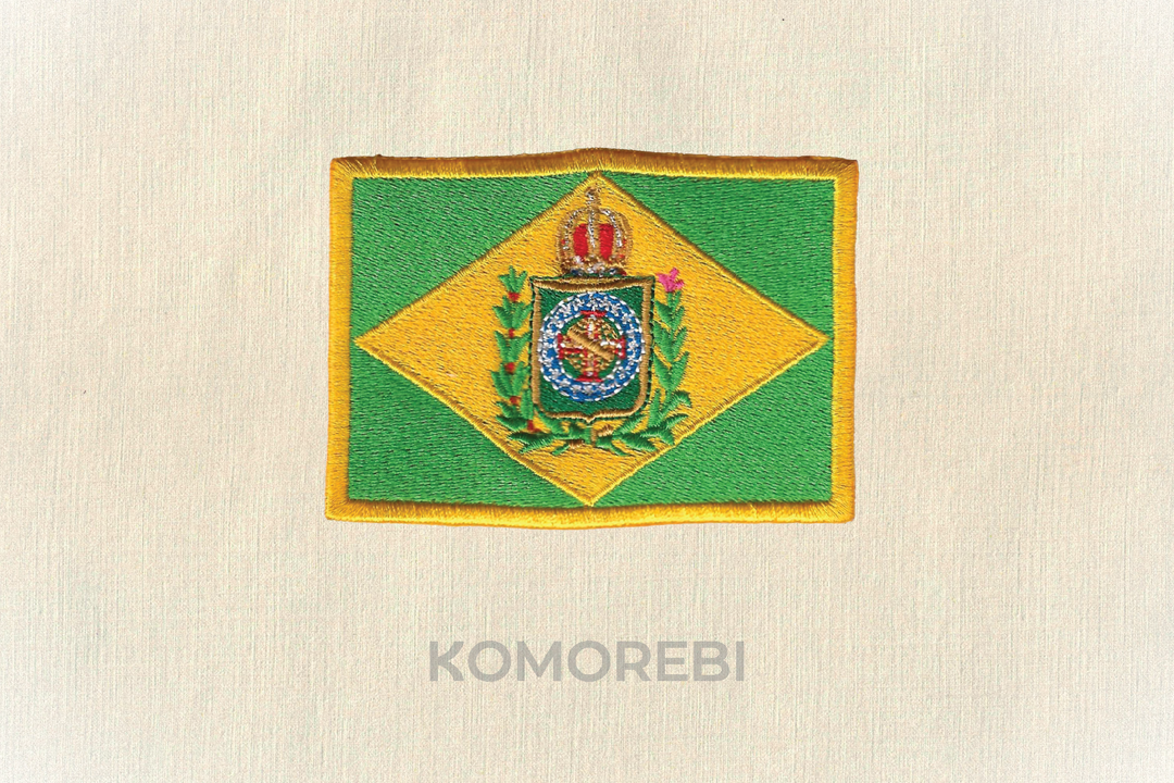 Écusson brodé — Drapeau du Brésil (1889)