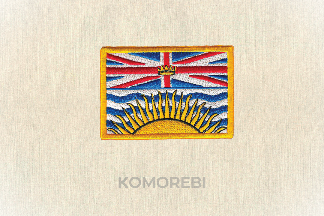 Écusson brodé — Drapeau de la Colombie-Britannique