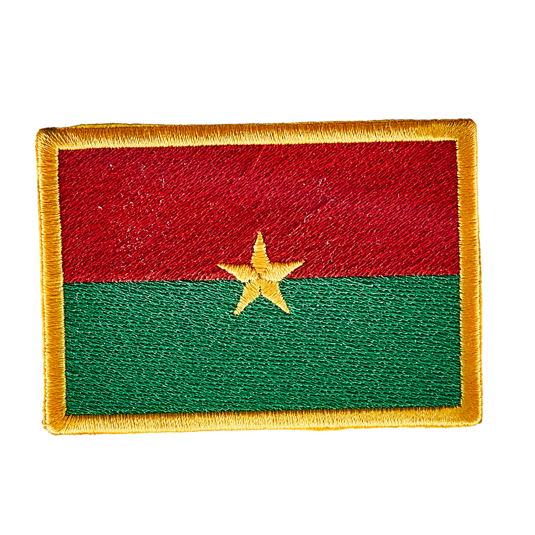 Écusson brodé — Drapeau du Burkina Faso