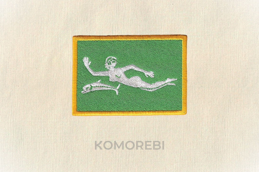 Écusson brodé — Drapeau de la Calypso