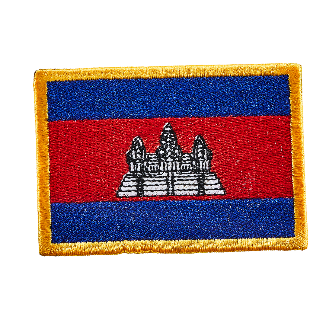 Écusson brodé — Drapeau du Cambodge