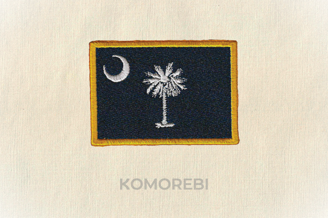 Écusson brodé — Drapeau de la Caroline du Sud