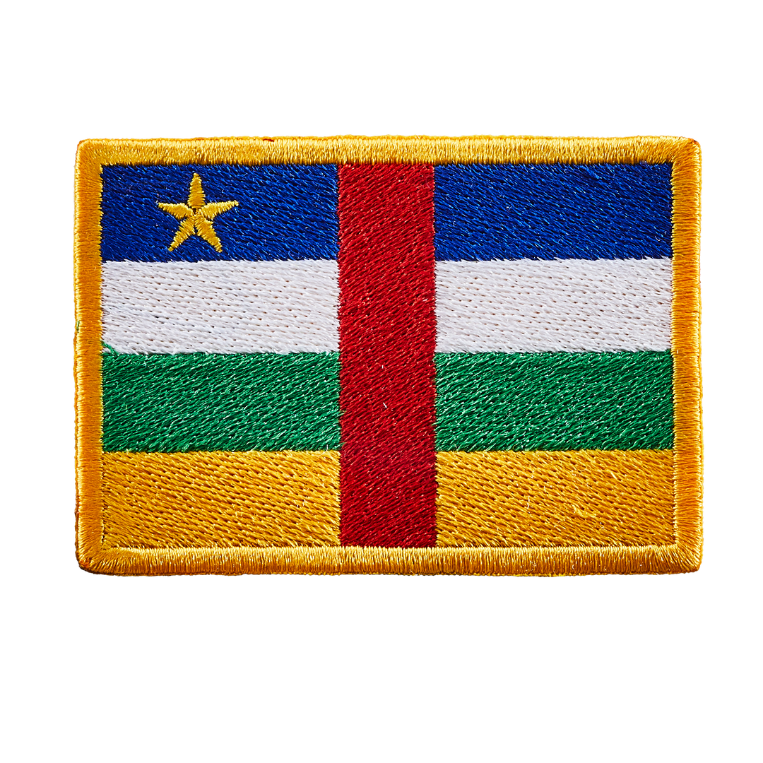 Écusson brodé — Drapeau de la République centrafricaine