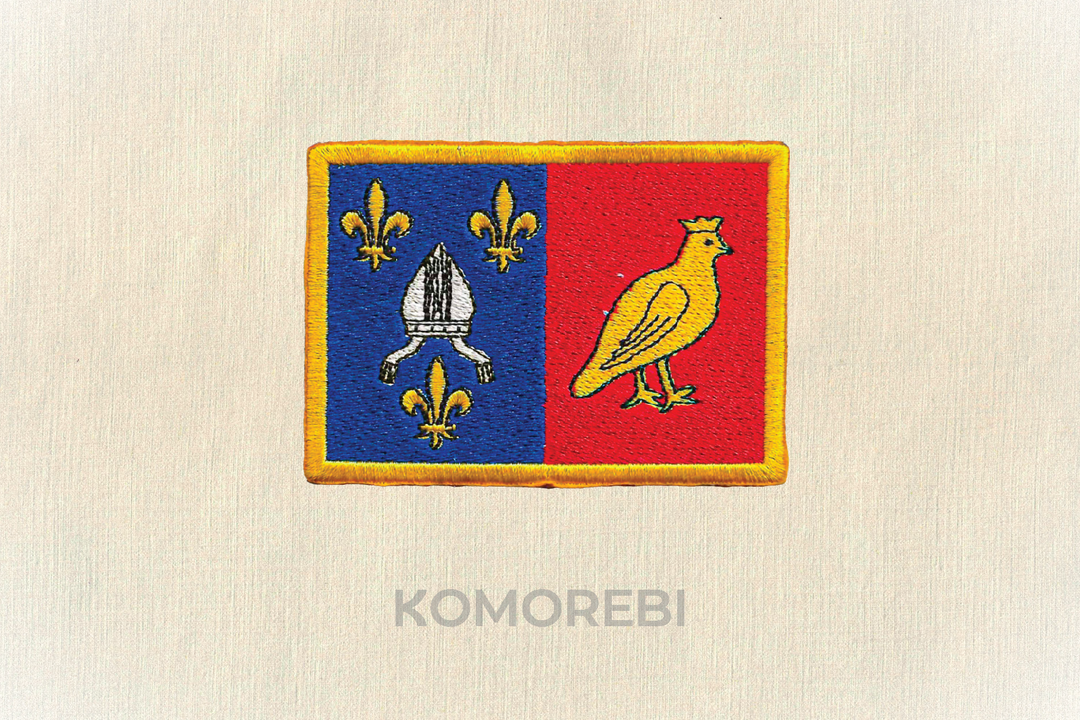 Écusson brodé — Drapeau de la Charente-Maritime