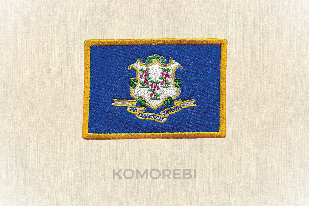 Écusson brodé — Drapeau du Connecticut