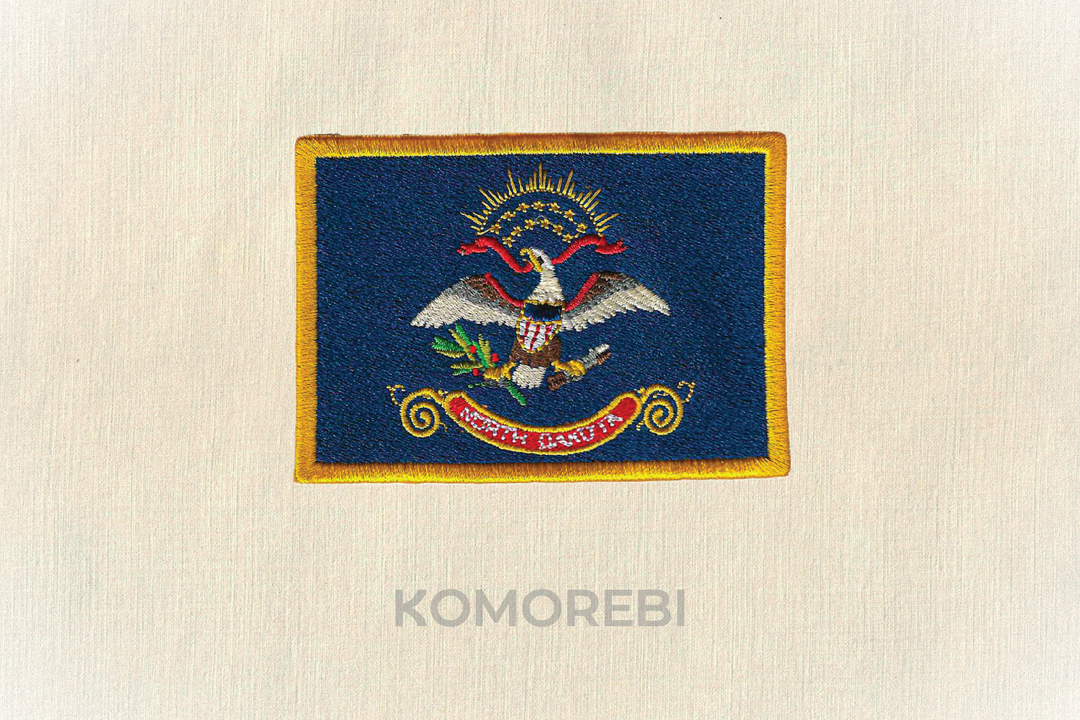 Écusson brodé — Drapeau du Dakota du Nord