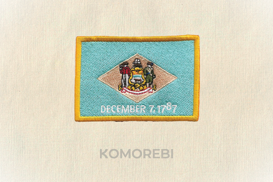 Écusson brodé — Drapeau du Delaware