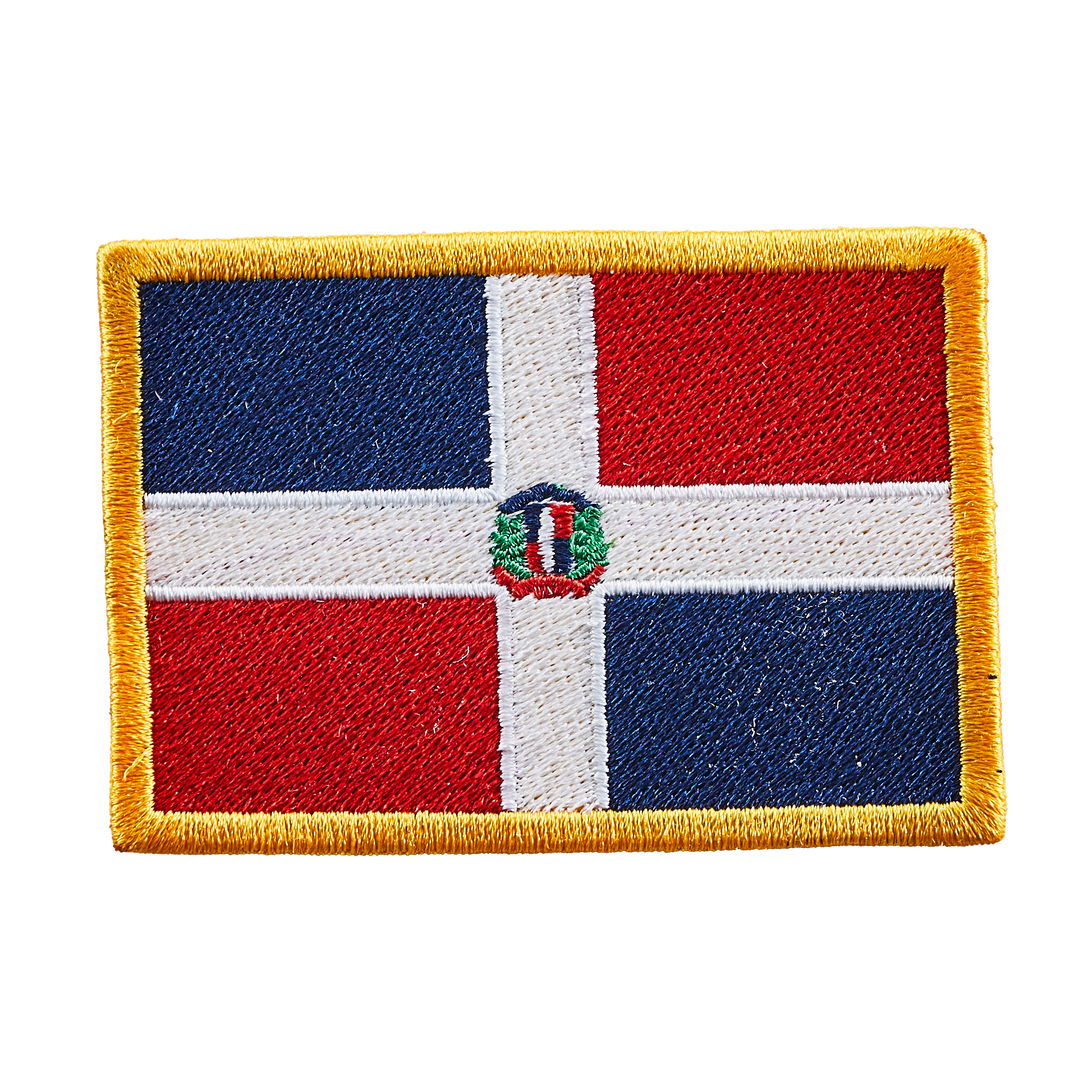 Écusson brodé — Drapeau de la République dominicaine