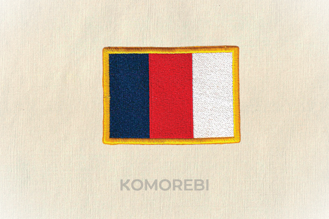 Écusson brodé — Drapeau de la France (1848)