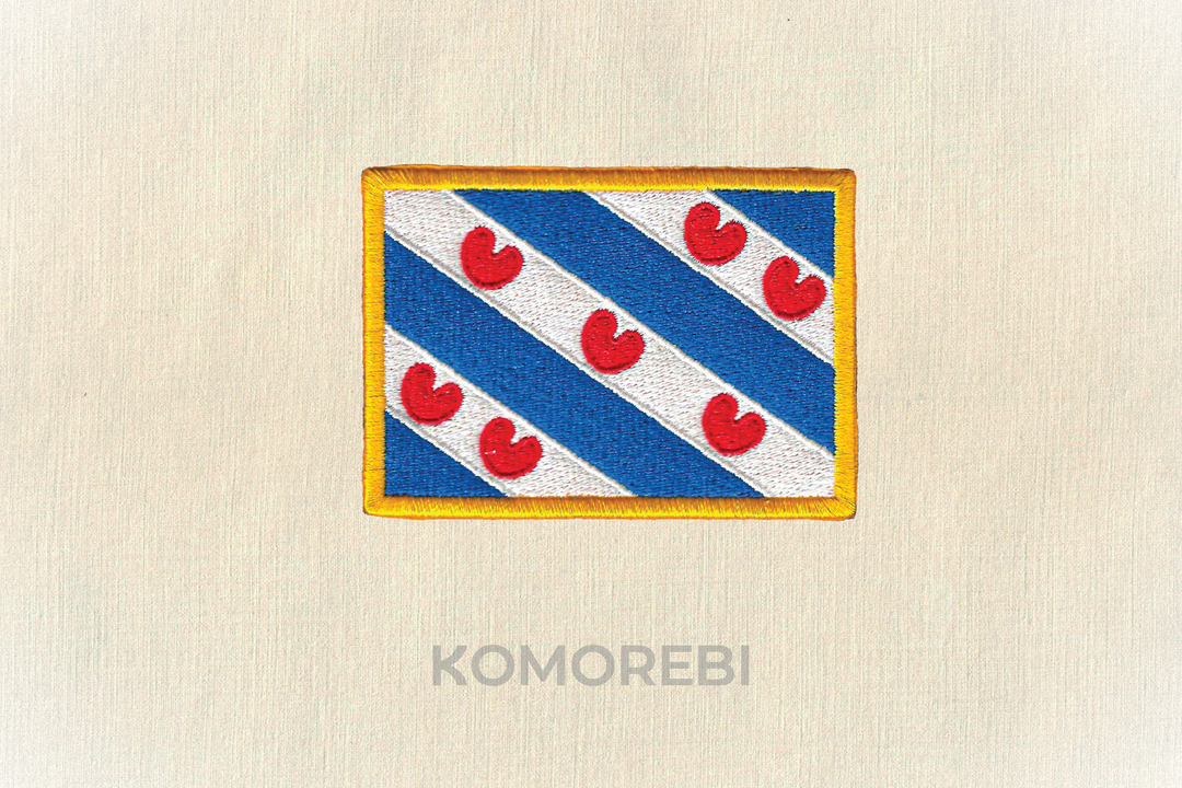 Écusson brodé — Drapeau de la Frise
