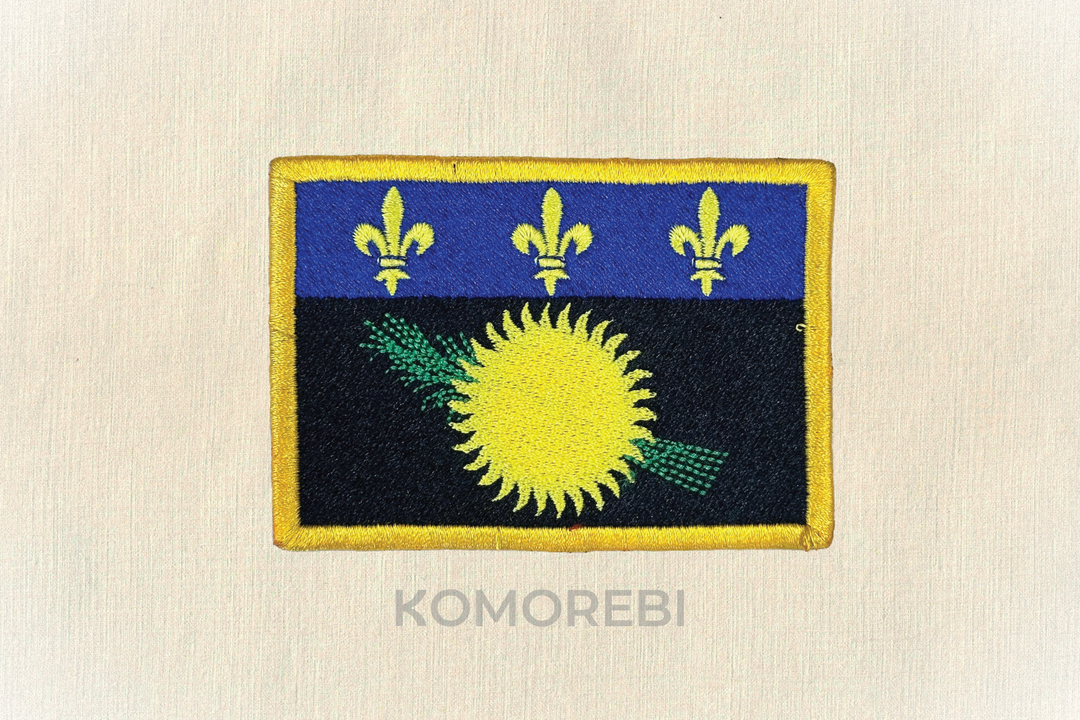 Écusson brodé — Drapeau de la Guadeloupe