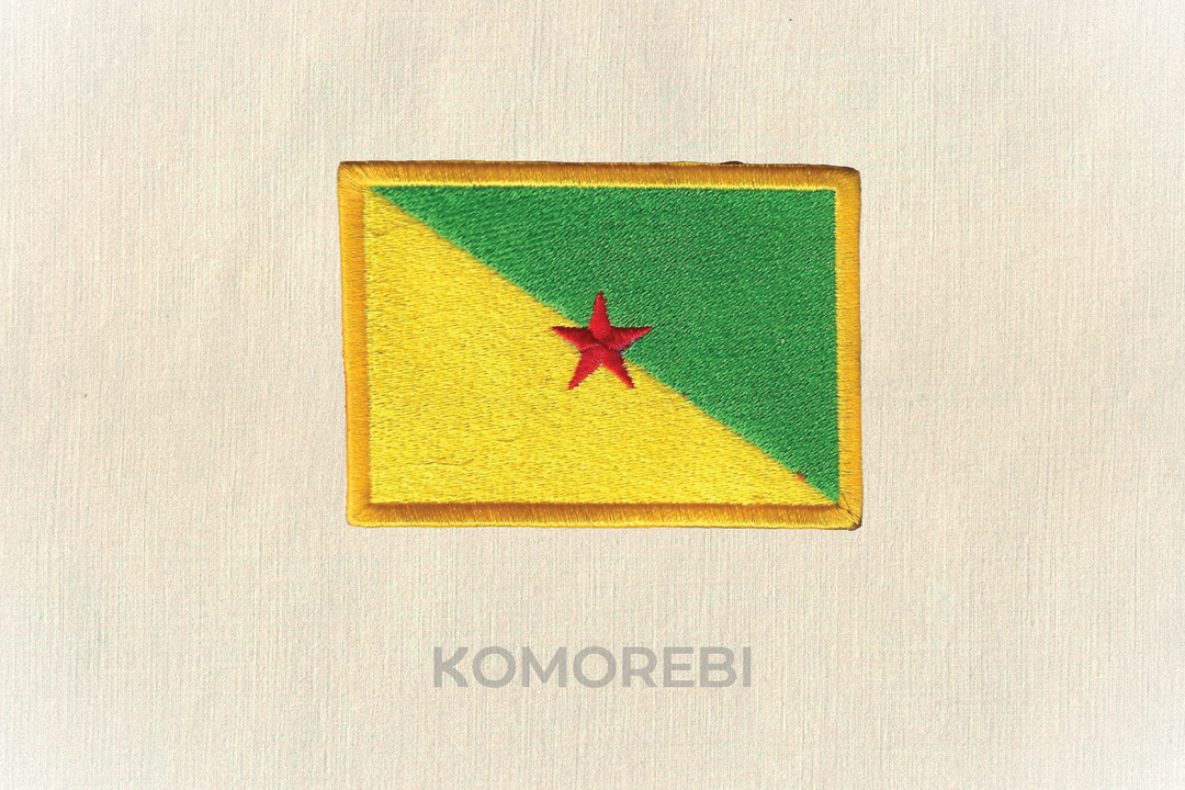 Écusson brodé — Drapeau de la Guyane