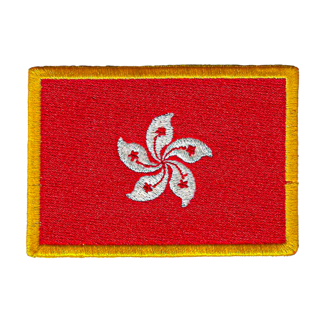 Écusson brodé — Drapeau de Hong Kong