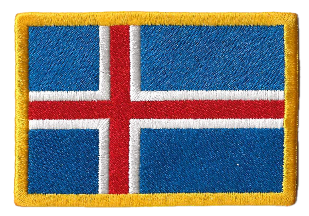 Écusson brodé — Drapeau de l'Islande