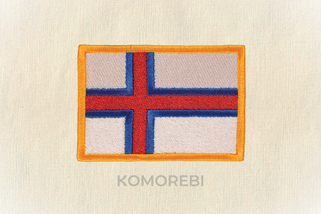 Écusson brodé — Drapeau des Îles Féroé