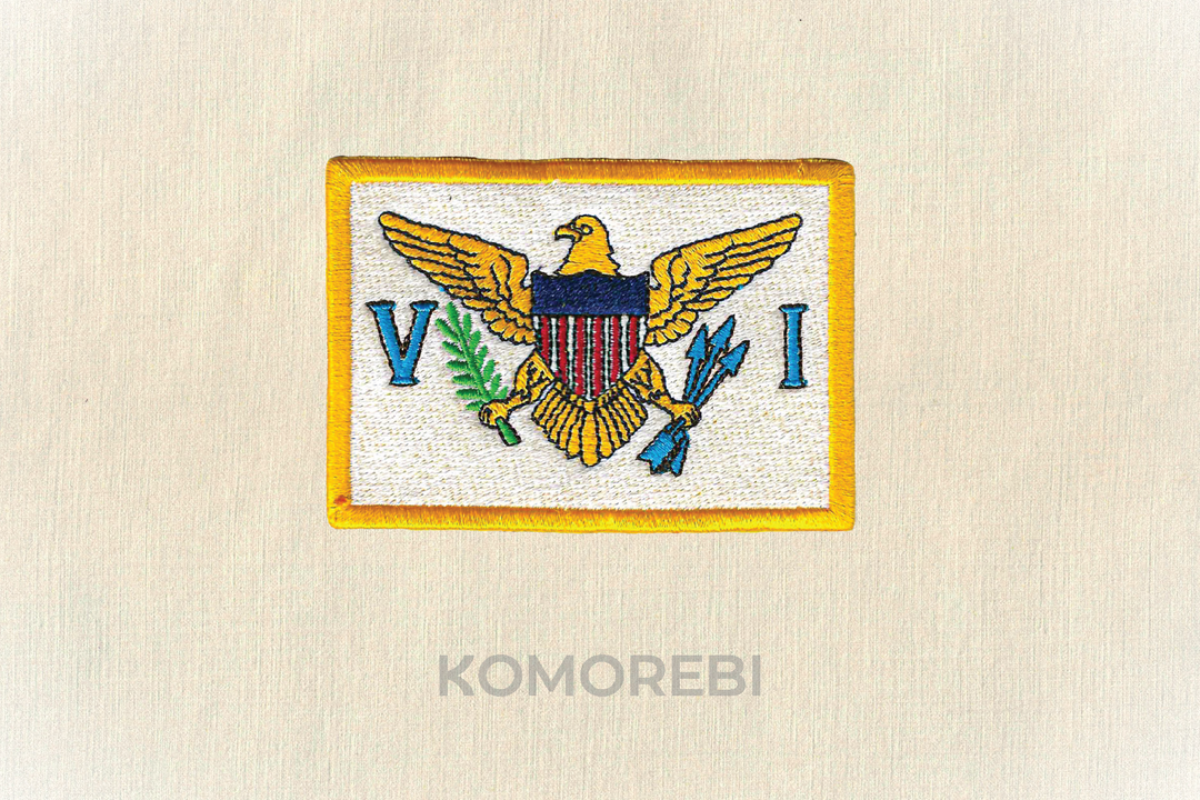 Écusson brodé — Drapeau des Îles Vierges américaines