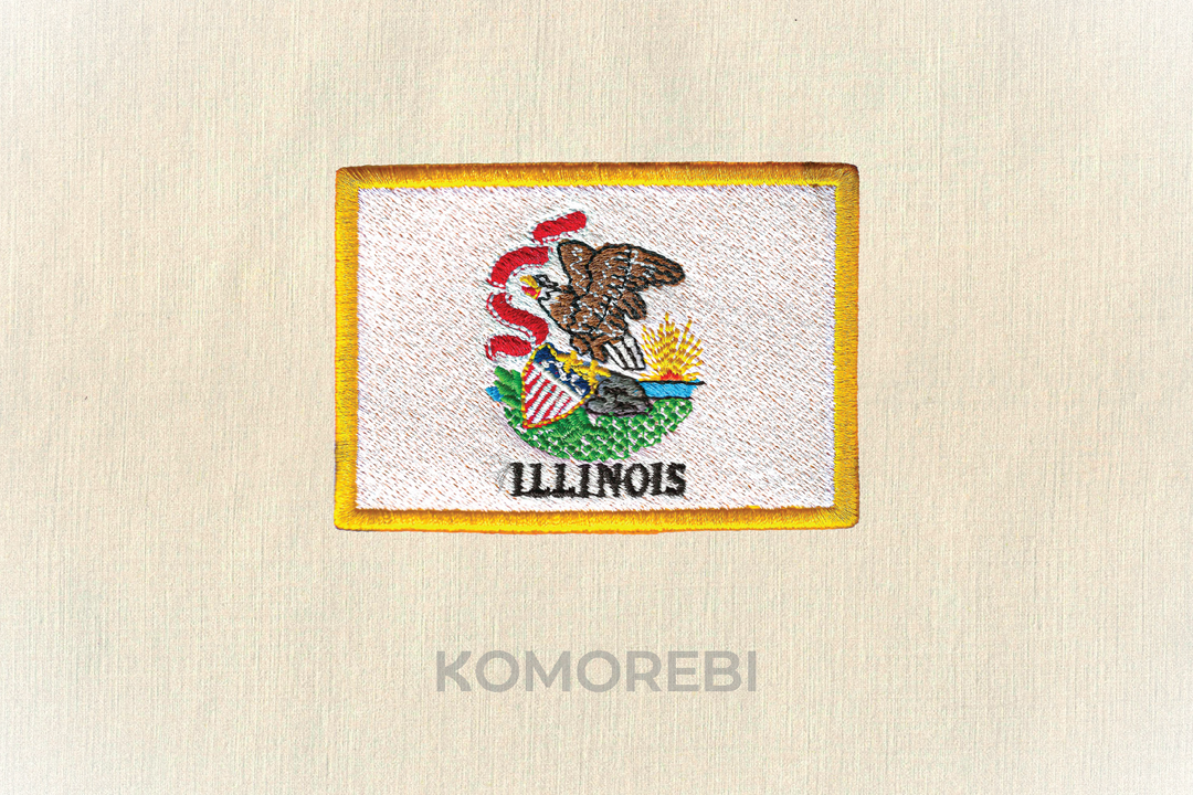 Écusson brodé — Drapeau de l'Illinois