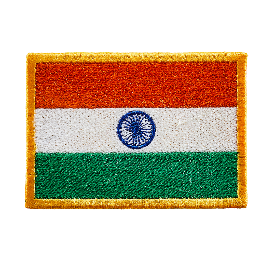Écusson brodé — Drapeau de l'Inde