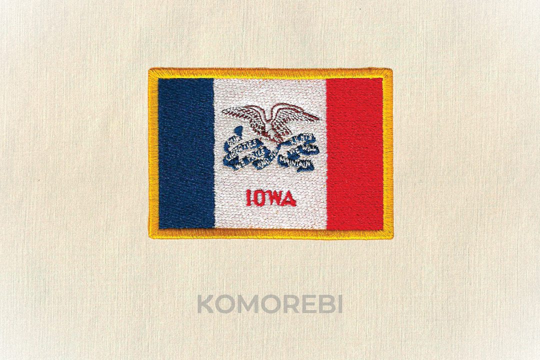 Écusson brodé — Drapeau de l'Iowa