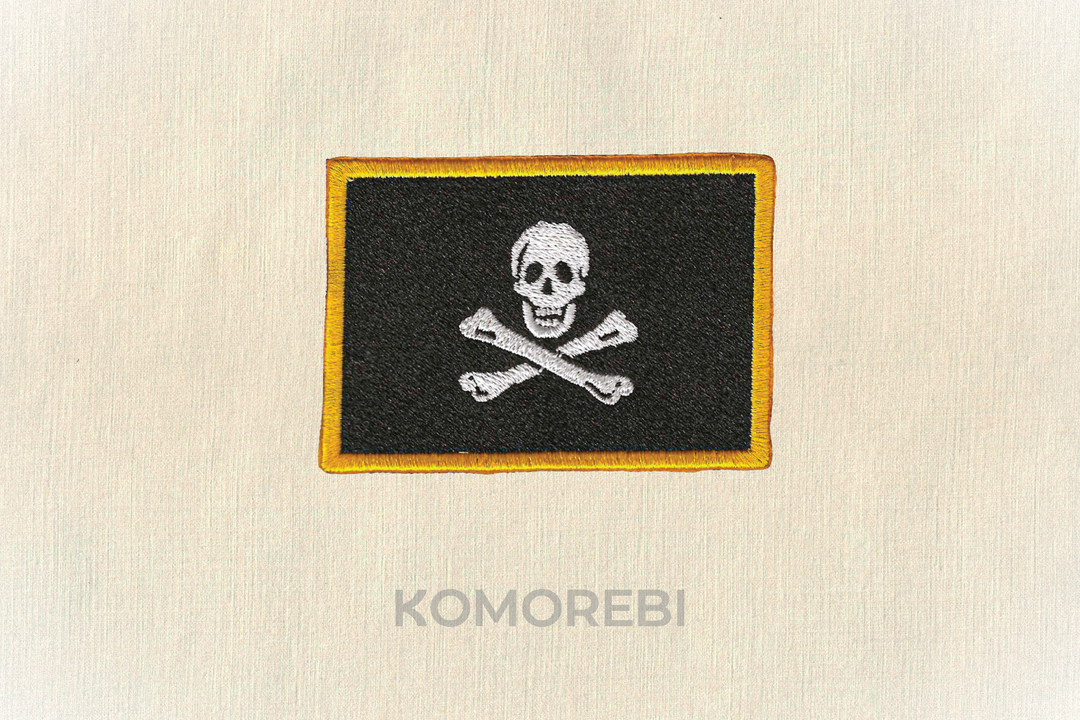 Écusson brodé — Drapeau Jolly Roger
