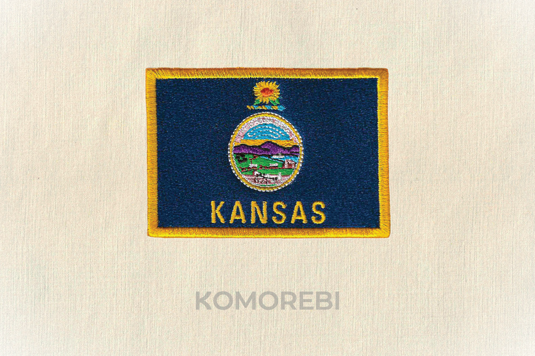 Écusson brodé — Drapeau du Kansas