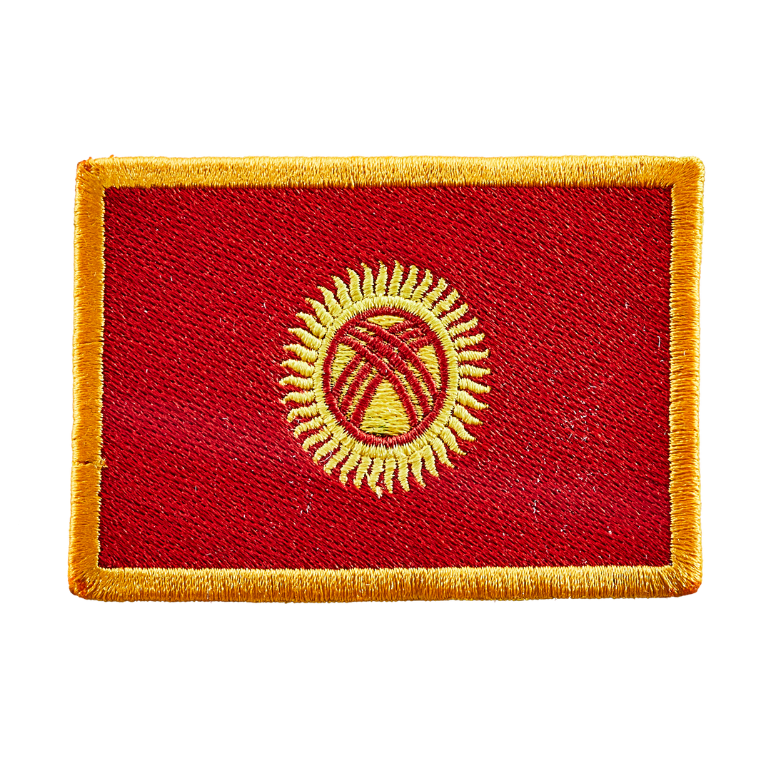 Écusson brodé — Drapeau du Kirghizistan
