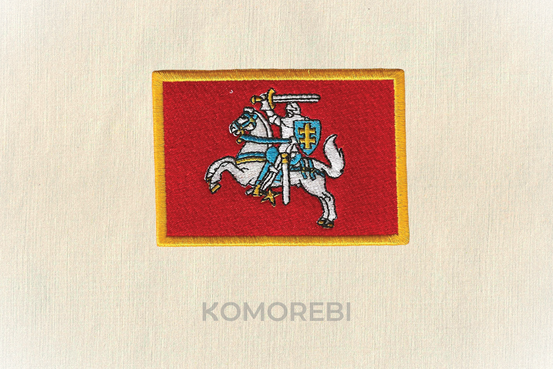 Écusson brodé — Drapeau de la Lituanie (présidentiel)