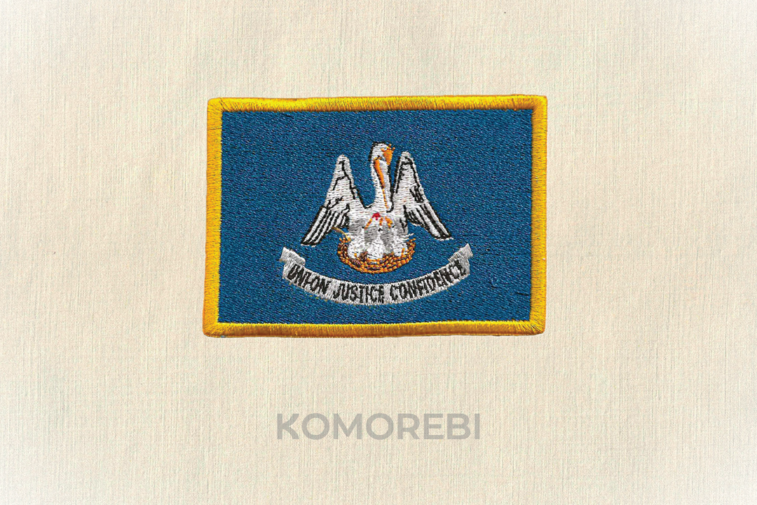 Écusson brodé — Drapeau de la Louisiane