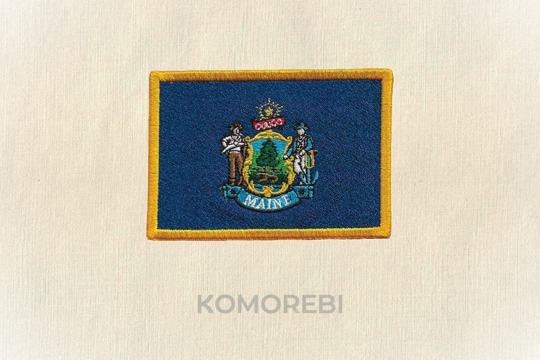 Écusson brodé — Drapeau du Maine
