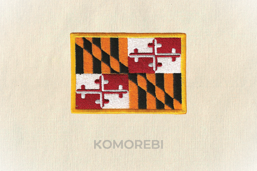 Écusson brodé — Drapeau du Maryland