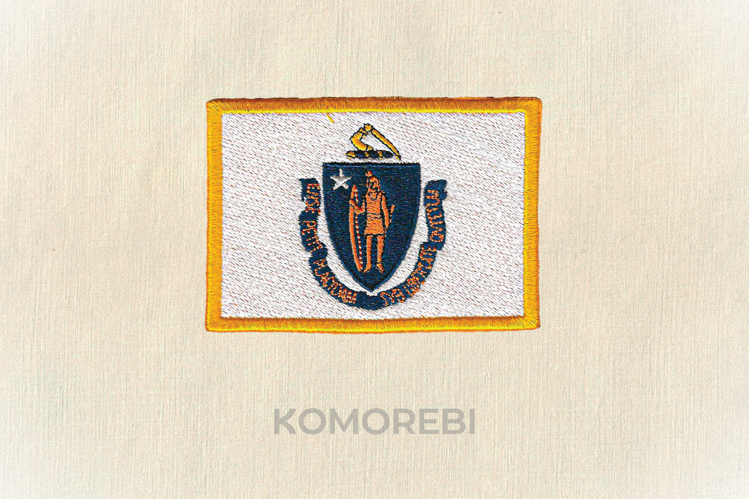 Écusson brodé — Drapeau du Massachusetts
