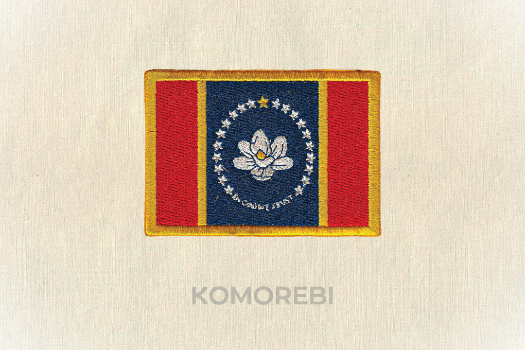 Écusson brodé — Drapeau du Mississippi