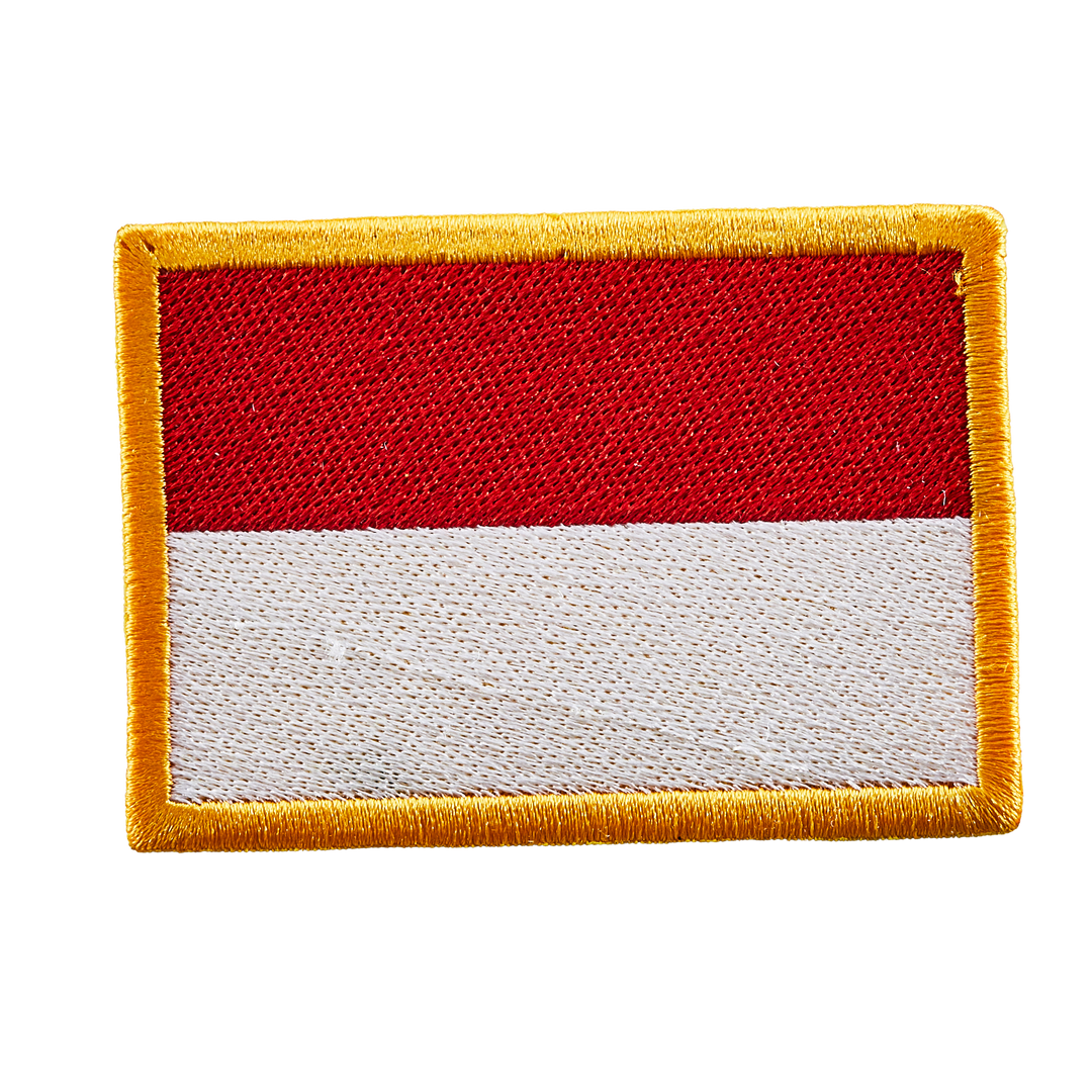 Écusson brodé — Drapeau de Monaco
