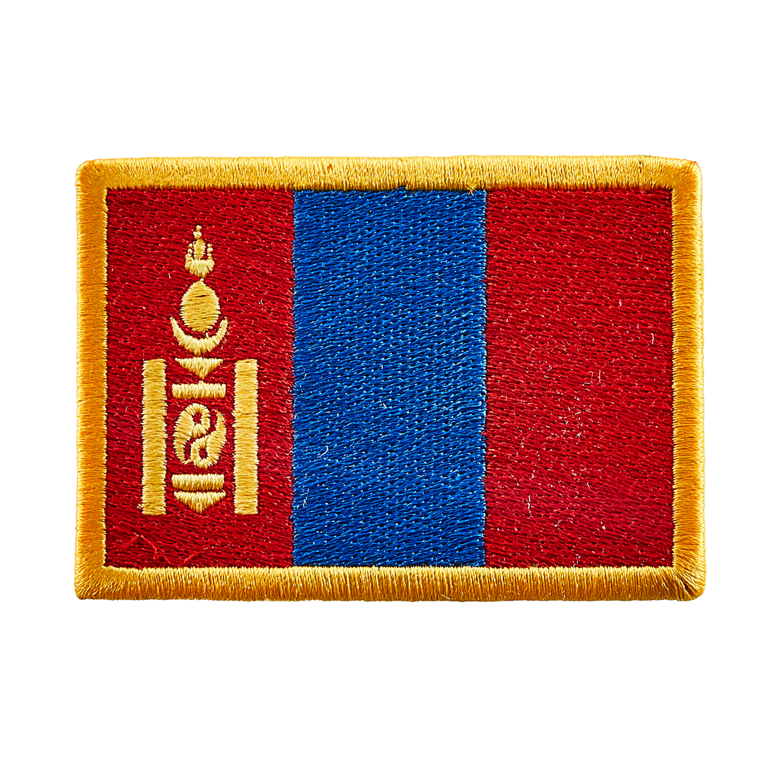 Écusson brodé — Drapeau de la Mongolie