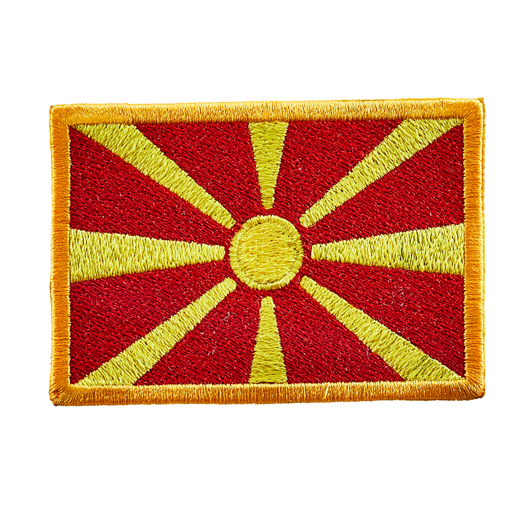 Écusson brodé — Drapeau de Macédoine du Nord