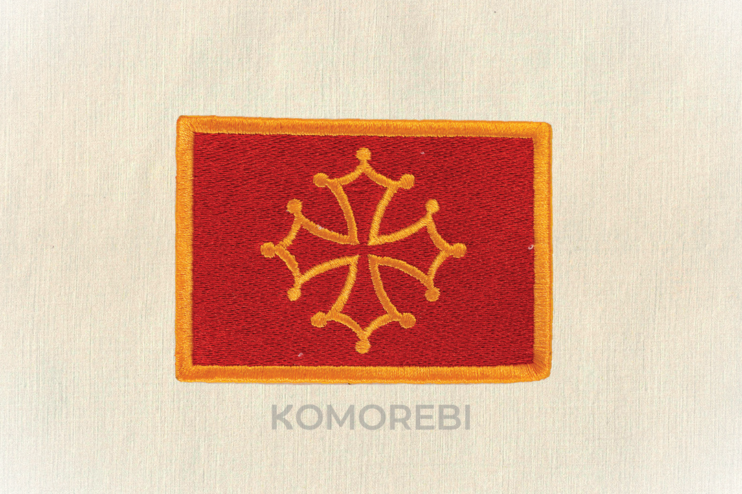 Écusson brodé — Drapeau d'Occitanie