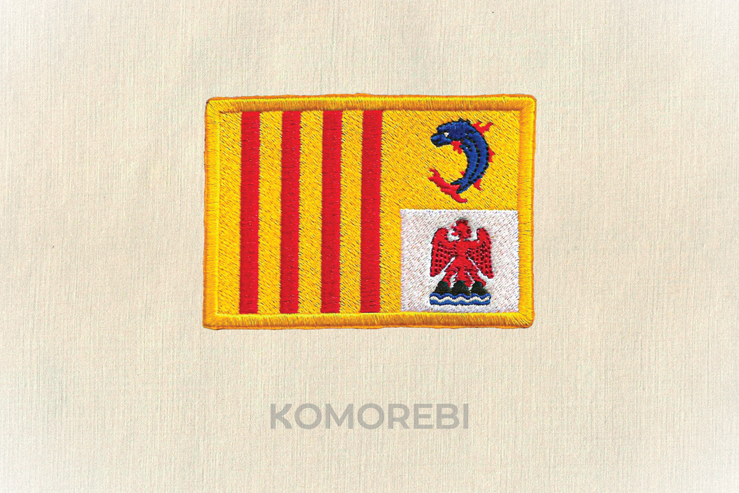 Écusson brodé — Drapeau de Provence-Alpes-Côte d'Azur