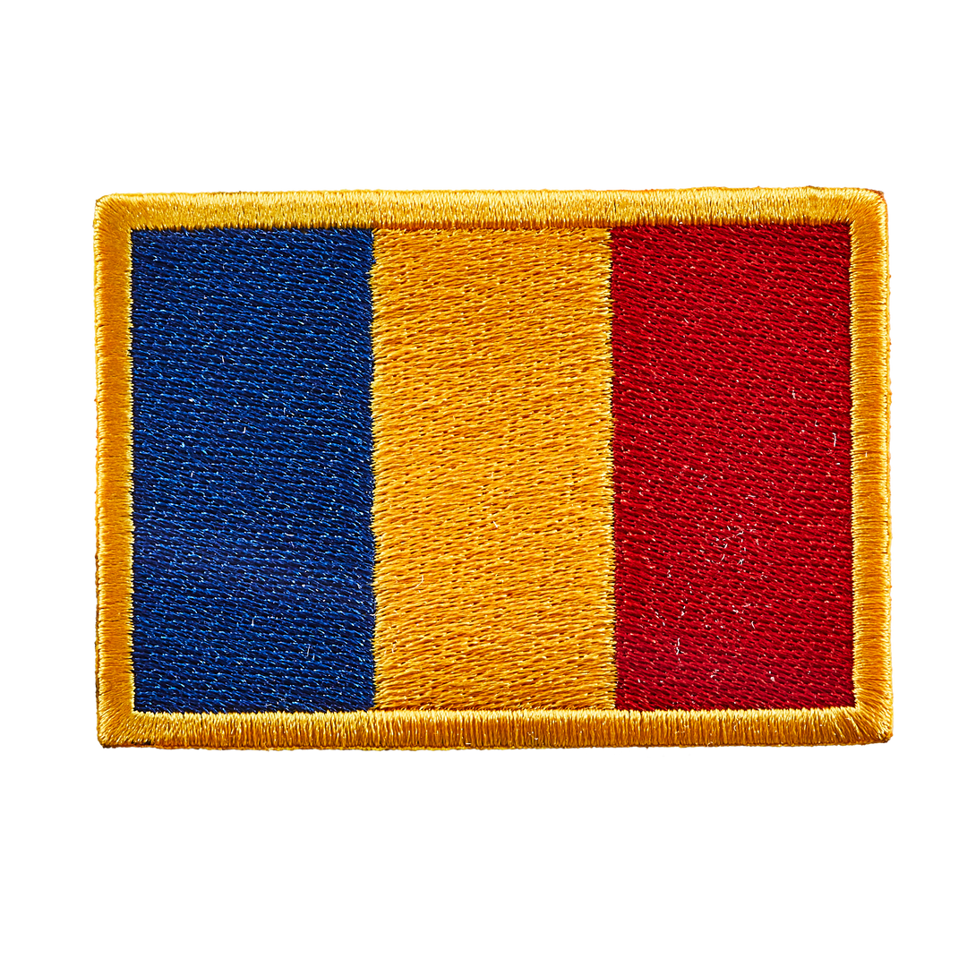 Écusson brodé — Drapeau de la Roumanie