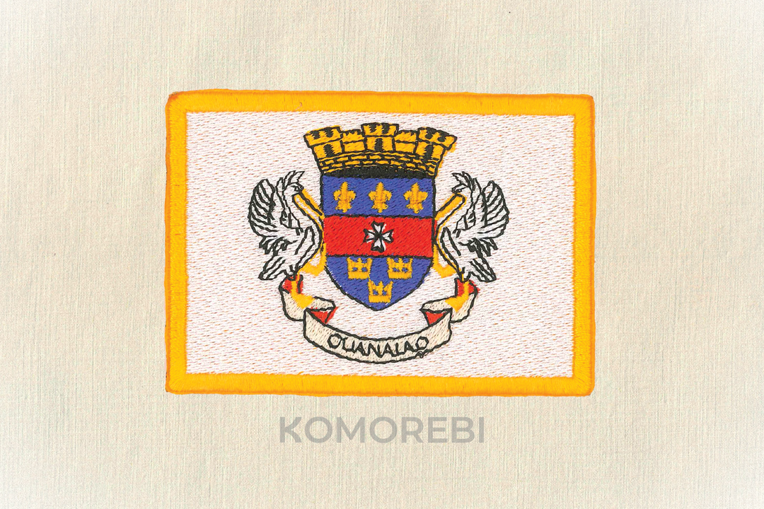 Écusson brodé — Drapeau de Saint-Barthélemy