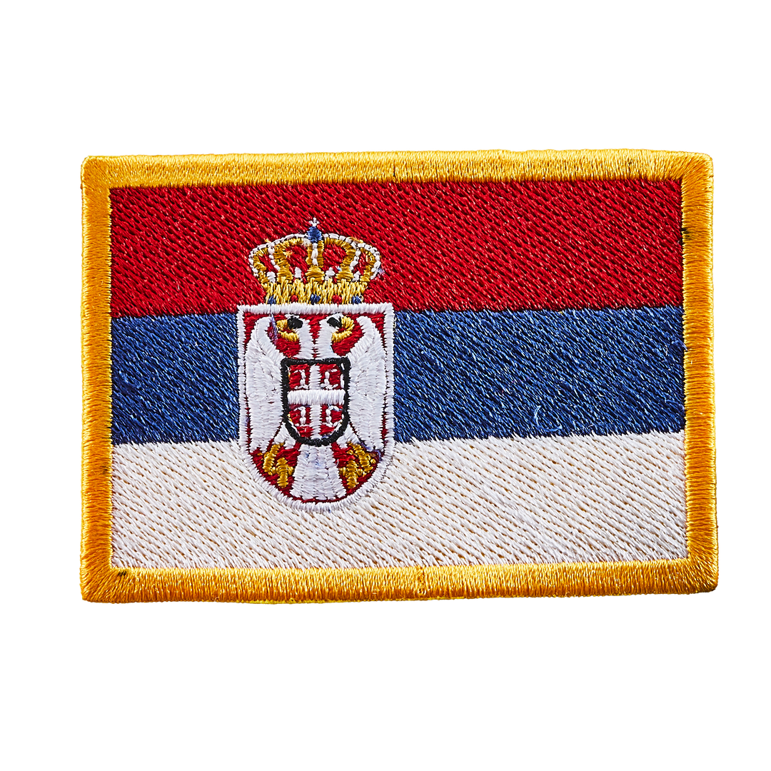 Écusson brodé — Drapeau de la Serbie