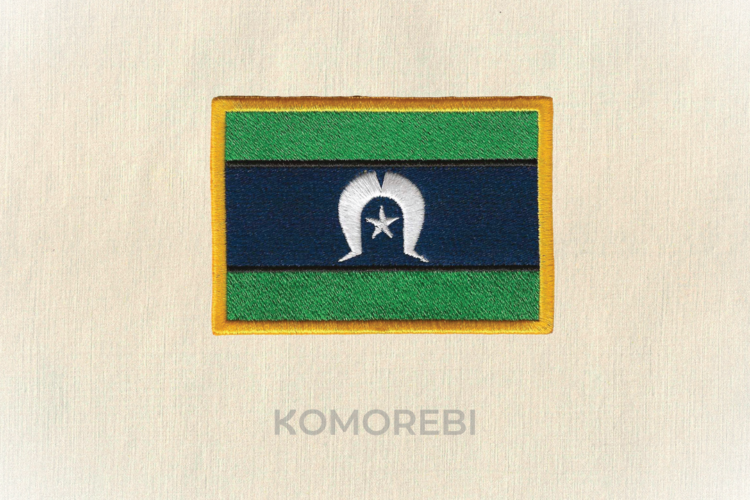Écusson brodé — Drapeau du détroit de Torrès