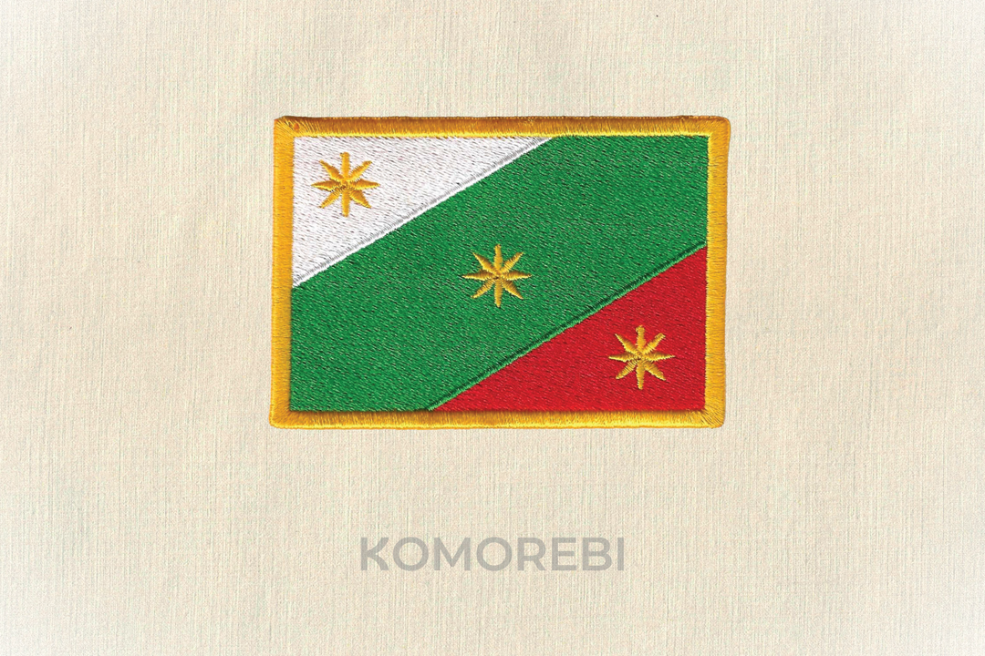 Écusson brodé — Drapeau des Trois Garanties (1821)