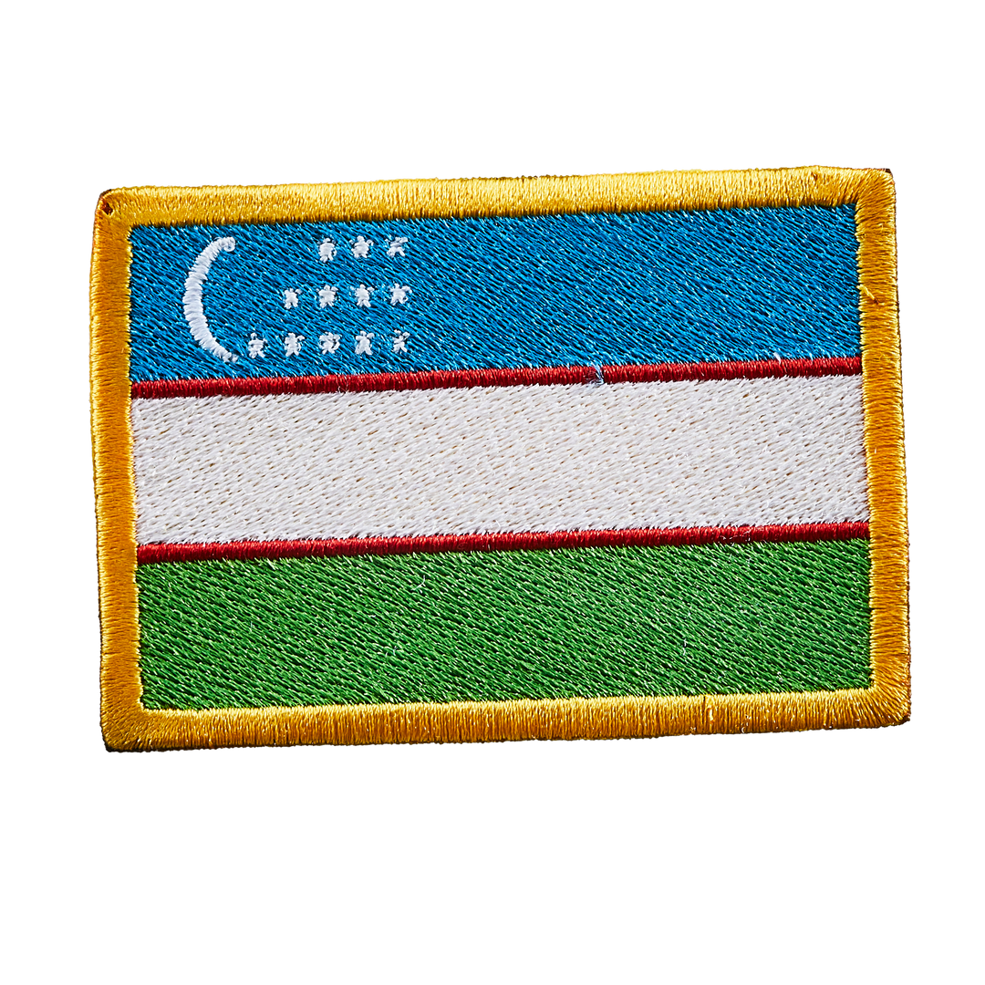 Écusson brodé — Drapeau de l'Ouzbékistan